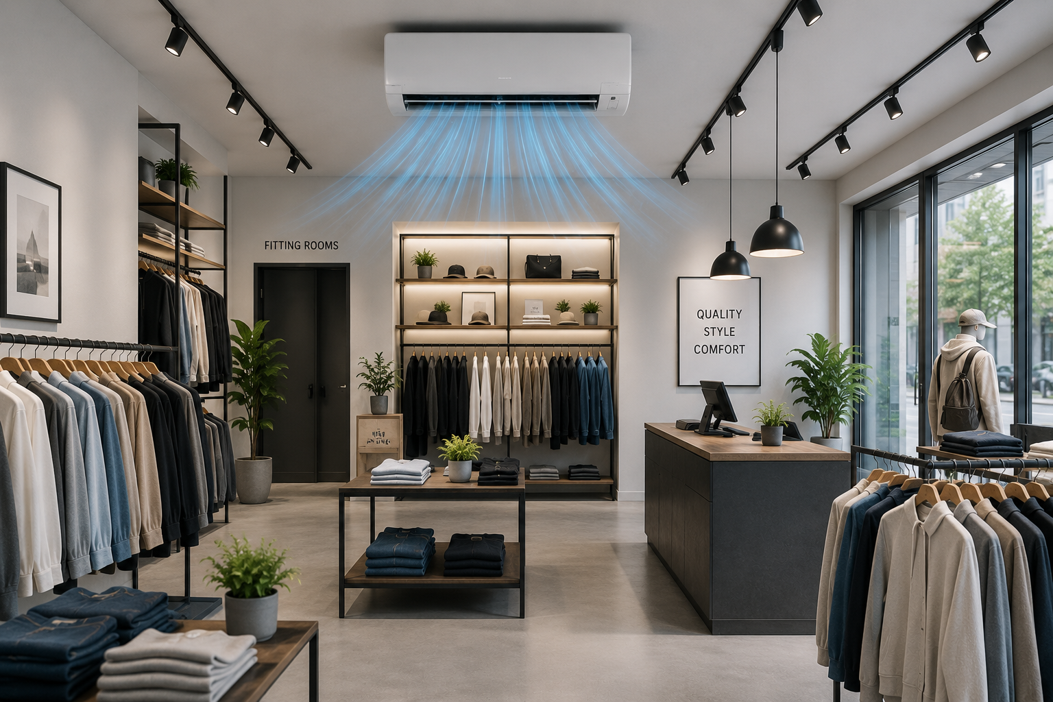 AC ins a retail outlet in Fife