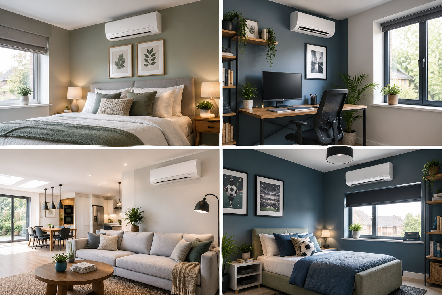 Multi-split AC installation in a Fife home